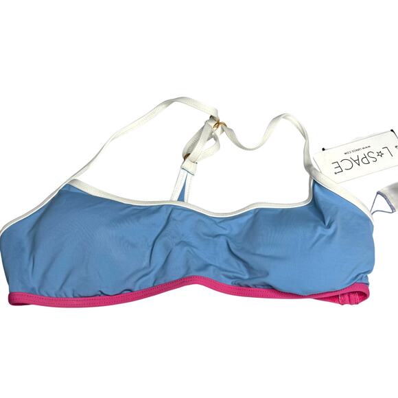 L*Space Pamela Tankini Top in Aura-White-Bubblegum NWT Size Small - Picture 2 of 8